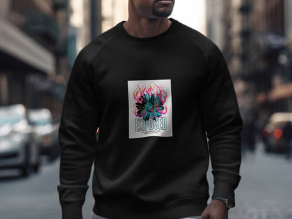 Exposed With Floral Fire No One Belongs Here Sweater - Design & Vybe
