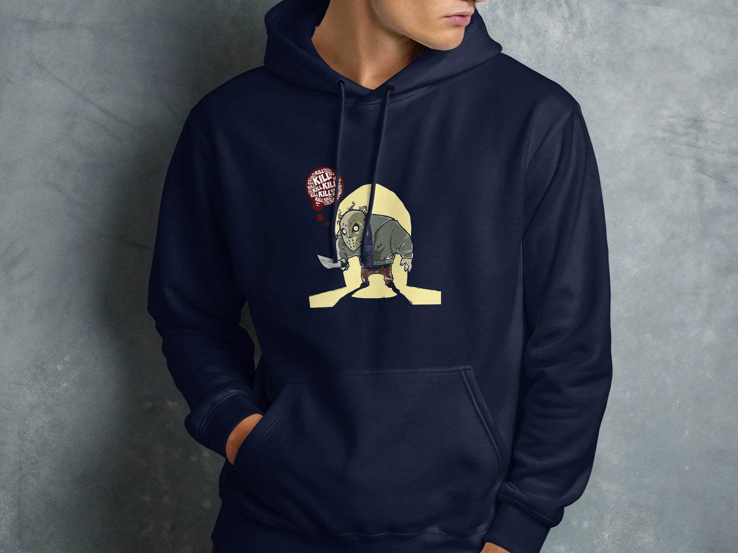 Jason Voorhees Kill Thoughts Friday Horror Movie Hoodie - Design & Vybe