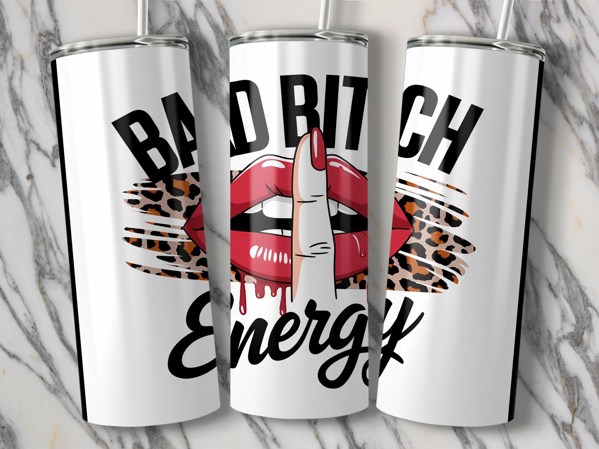 Bad Bitch Energy Lip Graphic Tumbler product type