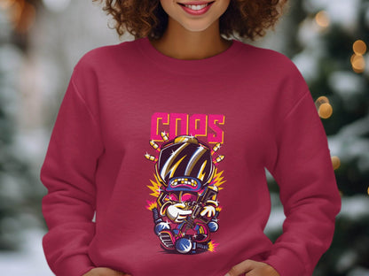 COPS Cartoon Character With Gun For Enthusiasts Hoodie - Design & Vybe