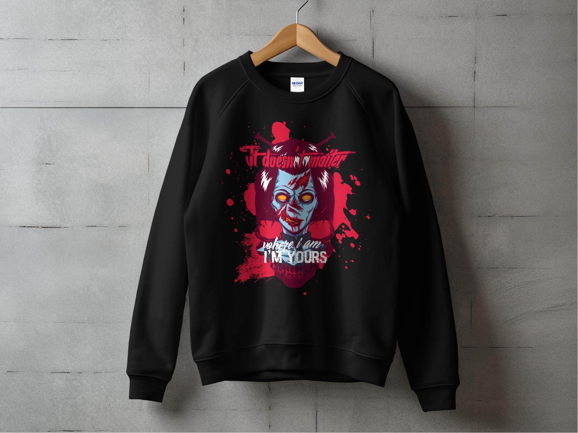 It does not matter where I am your Sci-Fi-Themed Horror Sweater - Design & Vybe