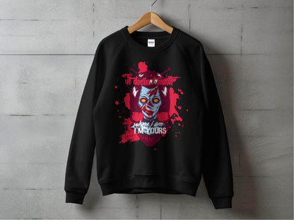 It does not matter where I am your Sci-Fi-Themed Horror Sweater - Design & Vybe