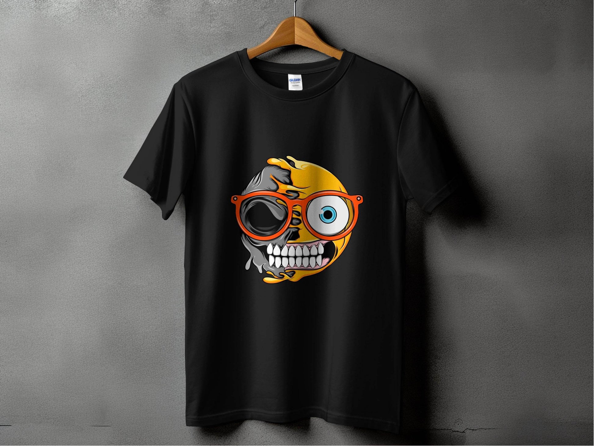 Quirky Twist Smiley Design Graphic T-Shirt - Design & Vybe