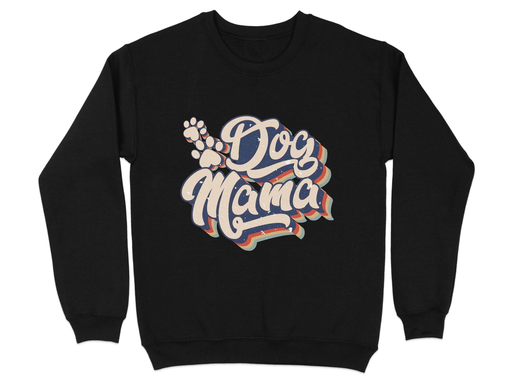 Retro Style Dog Mama Vintage Design Graphic Sweater - Design & Vybe