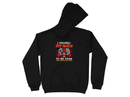 I Paused My Game To Be Here Gaming Controller Hoodie - Design & Vybe