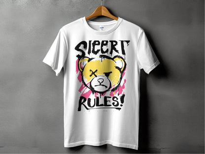 Sieert Rules Graphic Tee with Angry Bear Print product type