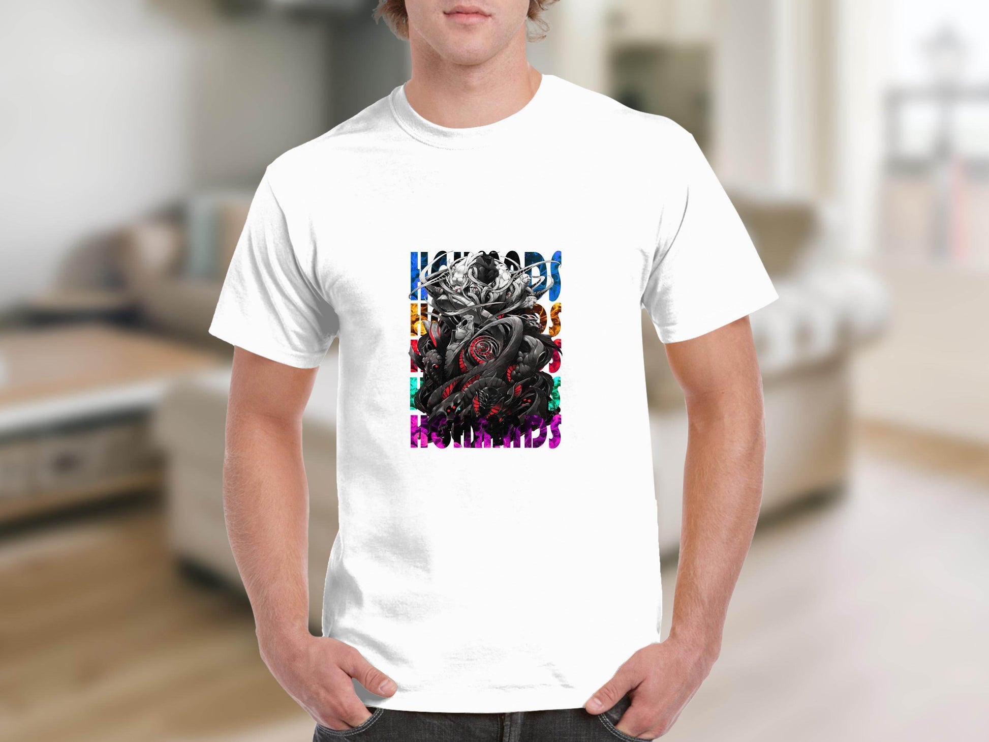 Complex Creature Design with Colorful Accents Premium T-Shirt - Design & Vybe