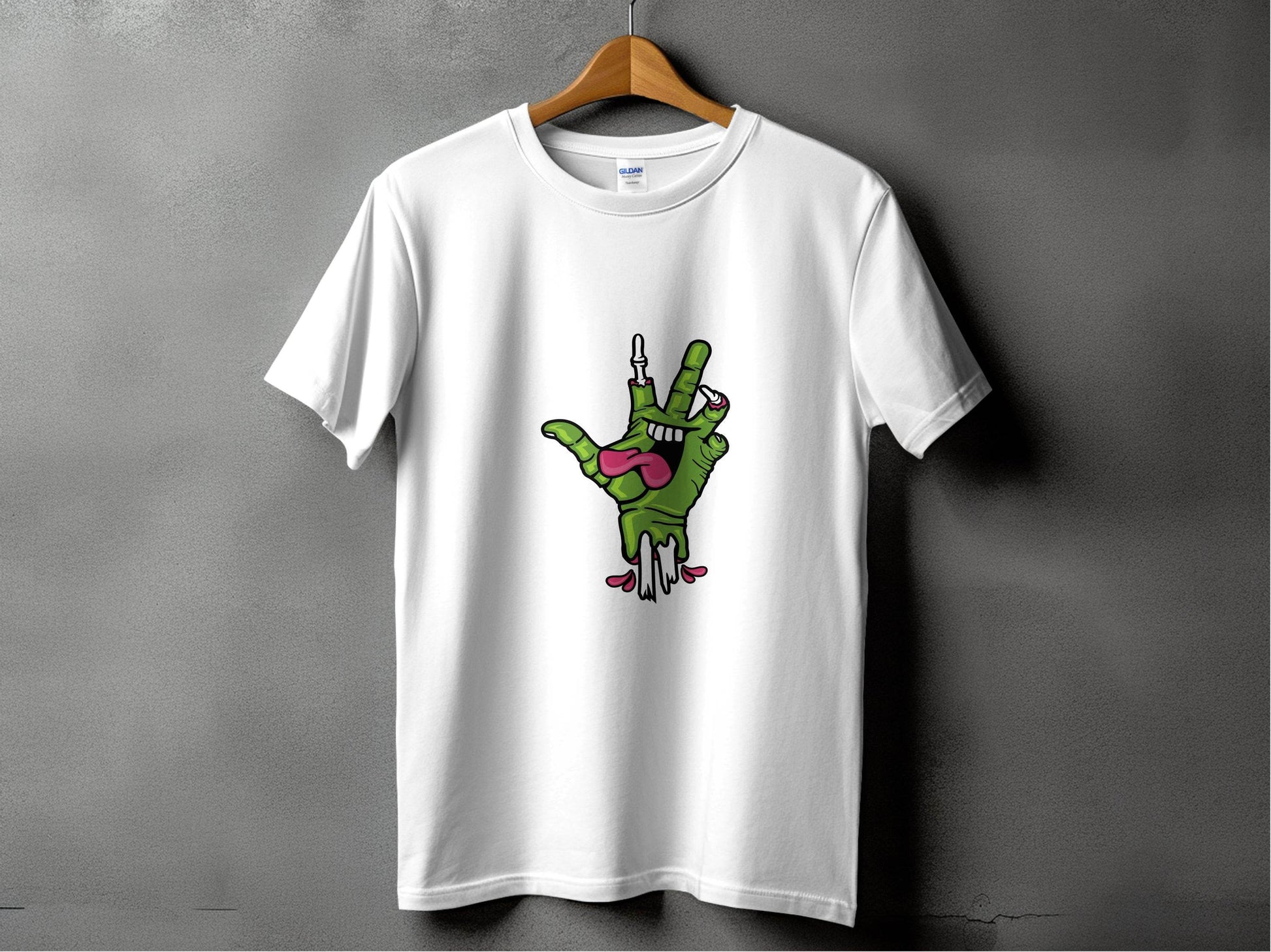 Zombie Hand Peace Sign Cool Graphic Design T-Shirt - Design & Vybe