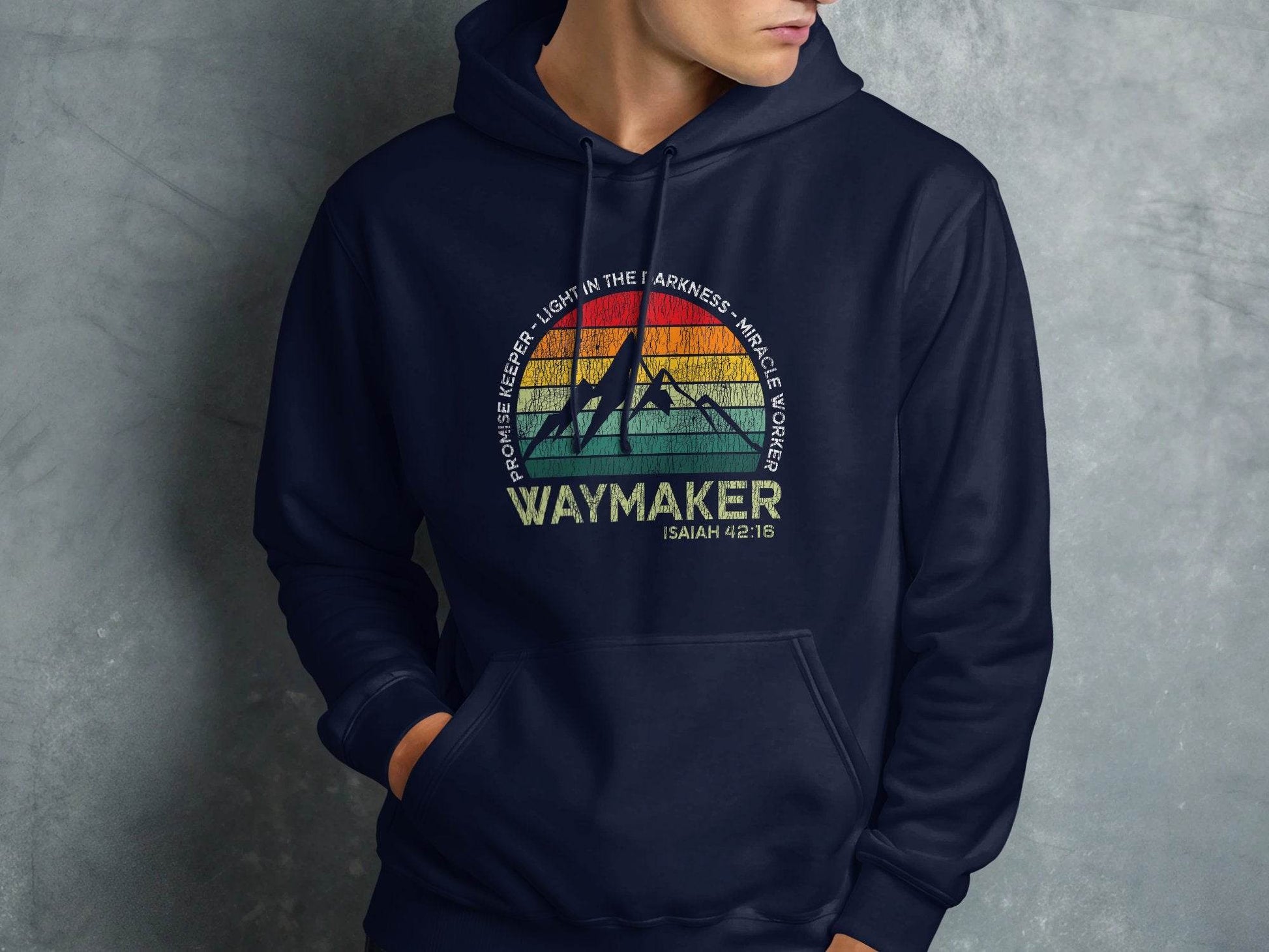 Waymaker Isaiah 42:16 Light In The Darkness Hoodie - Design & Vybe