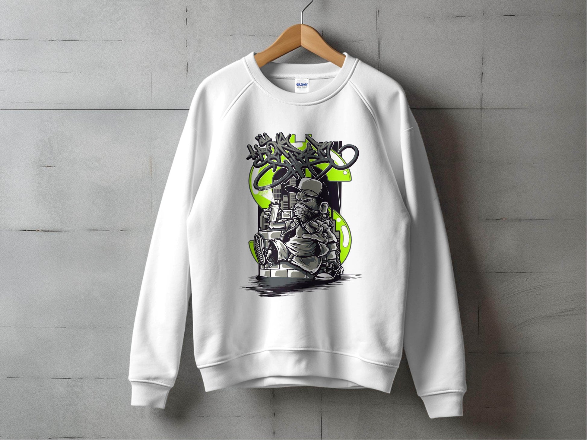 Urban Street Art Graffiti Character Design Printed Sweater - Design & Vybe
