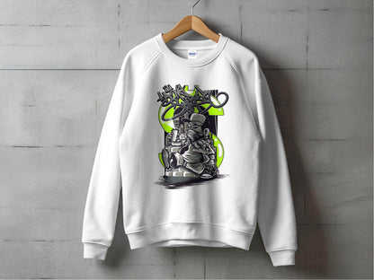 Urban Street Art Graffiti Character Design Printed Sweater - Design & Vybe