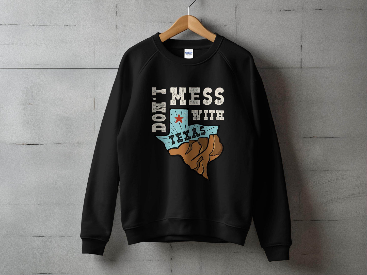 Iconic Don't Mess with Texas Graphic Sweater - Design & Vybe