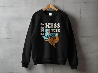 Iconic Don't Mess with Texas Graphic Sweater - Design & Vybe