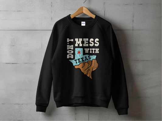 Iconic Don't Mess with Texas Graphic Sweater - Design & Vybe