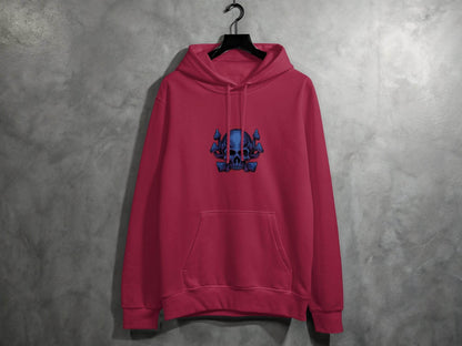 Skull and Mushroom Design Graphic Hoodie - Design & Vybe