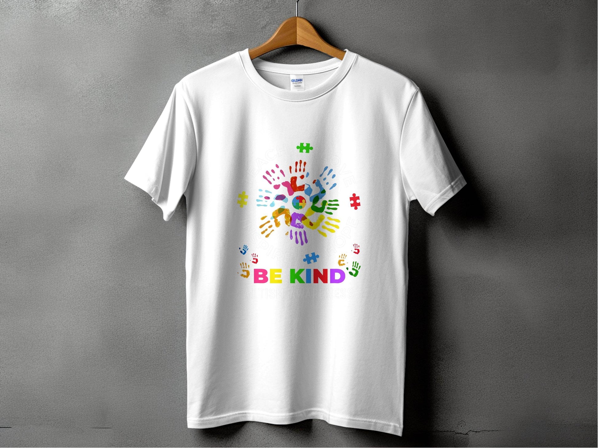 Autism Awareness Teach Love Inspire Hope Be Kind T-Shirt - Design & Vybe