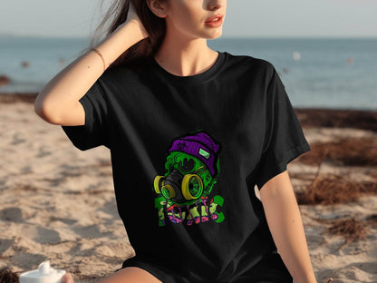 Toxic Waste Character Image Design Printed Graphic T-Shirt - Design & Vybe