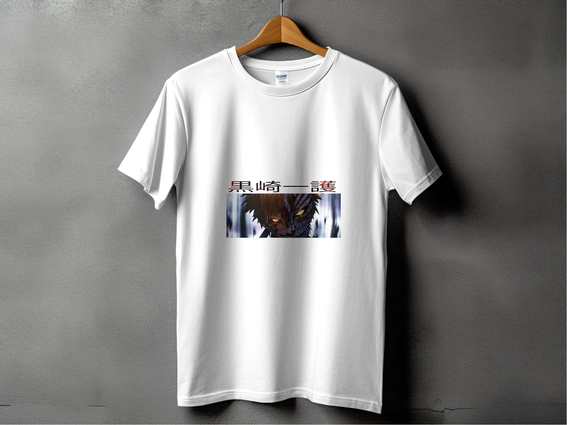 Anime Character Half Mask Kurosaki Ichigo Art T-Shirt - Design & Vybe