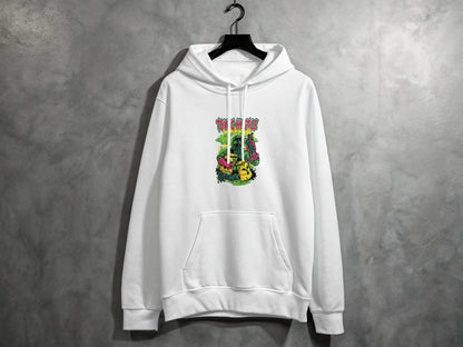 Toxic Hustle Graphic Print Design Hoodie - Design & Vybe