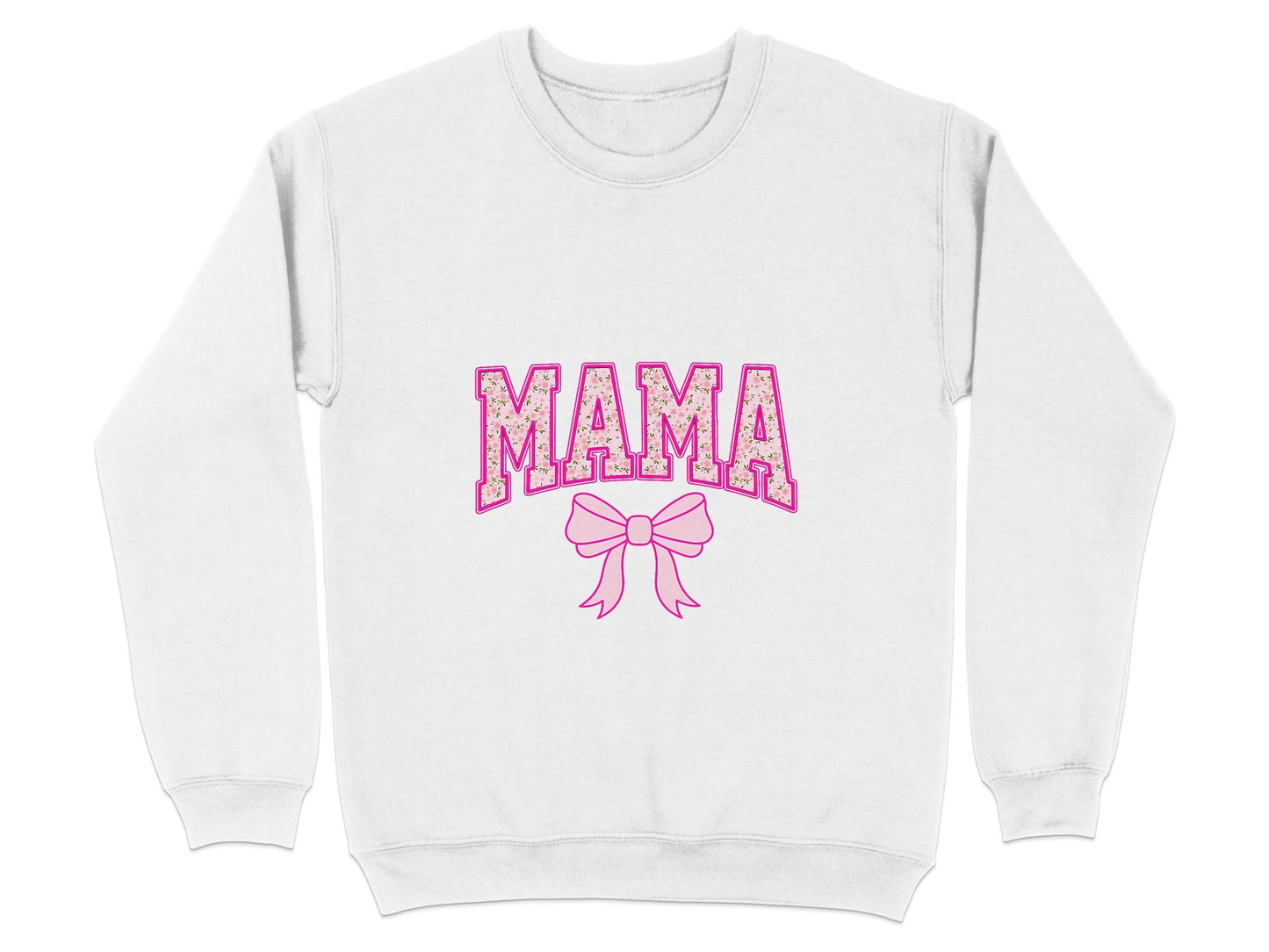 Floral Mama With Bow Graphic Design For Moms Sweater - Design & Vybe