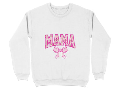 Floral Mama With Bow Graphic Design For Moms Sweater - Design & Vybe