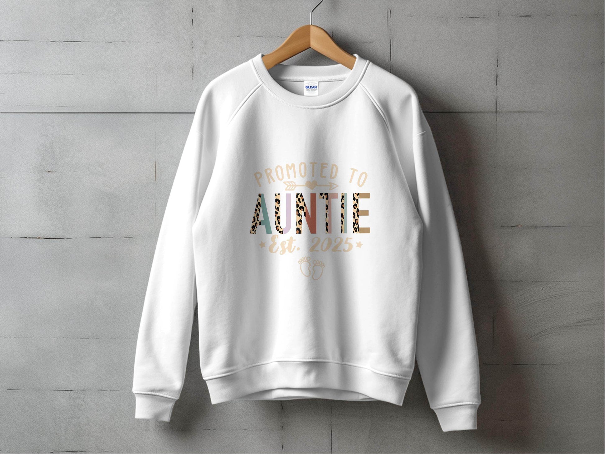 Promoted To Auntie Est 2025 Cute Design Baby Sweater - Design & Vybe