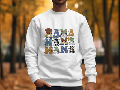 Colorful Mama Letters Cute Family Mama Life Sweater - Design & Vybe