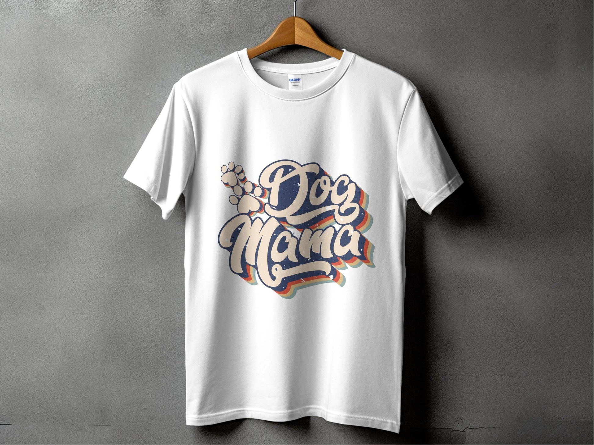 Retro Style Dog Mama Vintage Design Graphic T-Shirt - Design & Vybe