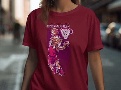 How Do You Dunk Basketball Graphic T-Shirt - Design & Vybe