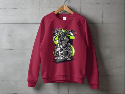 Urban Street Art Graffiti Character Design Printed Sweater - Design & Vybe