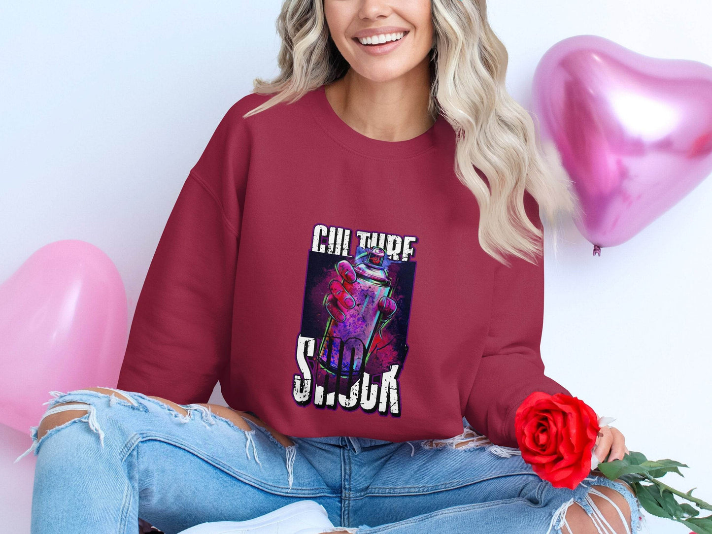 Culture Shock Spray Paint Art Cool Style Sweater - Design & Vybe