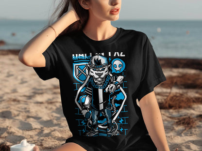 Street Art Urban Panther DJ Design Illustration T-Shirt - Design & Vybe
