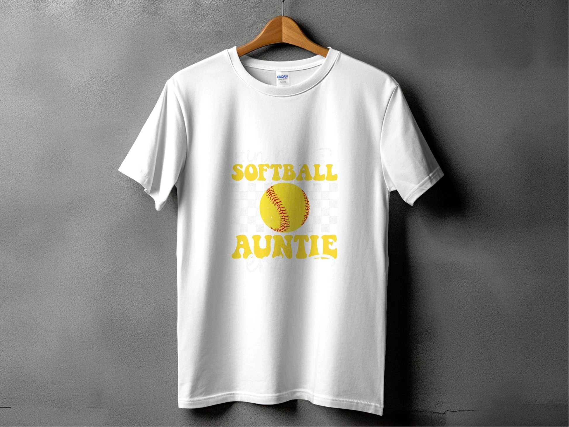 In My Softball Auntie Era Groovy Retro Proud Graphic Design Image T-Shirt - Design & Vybe