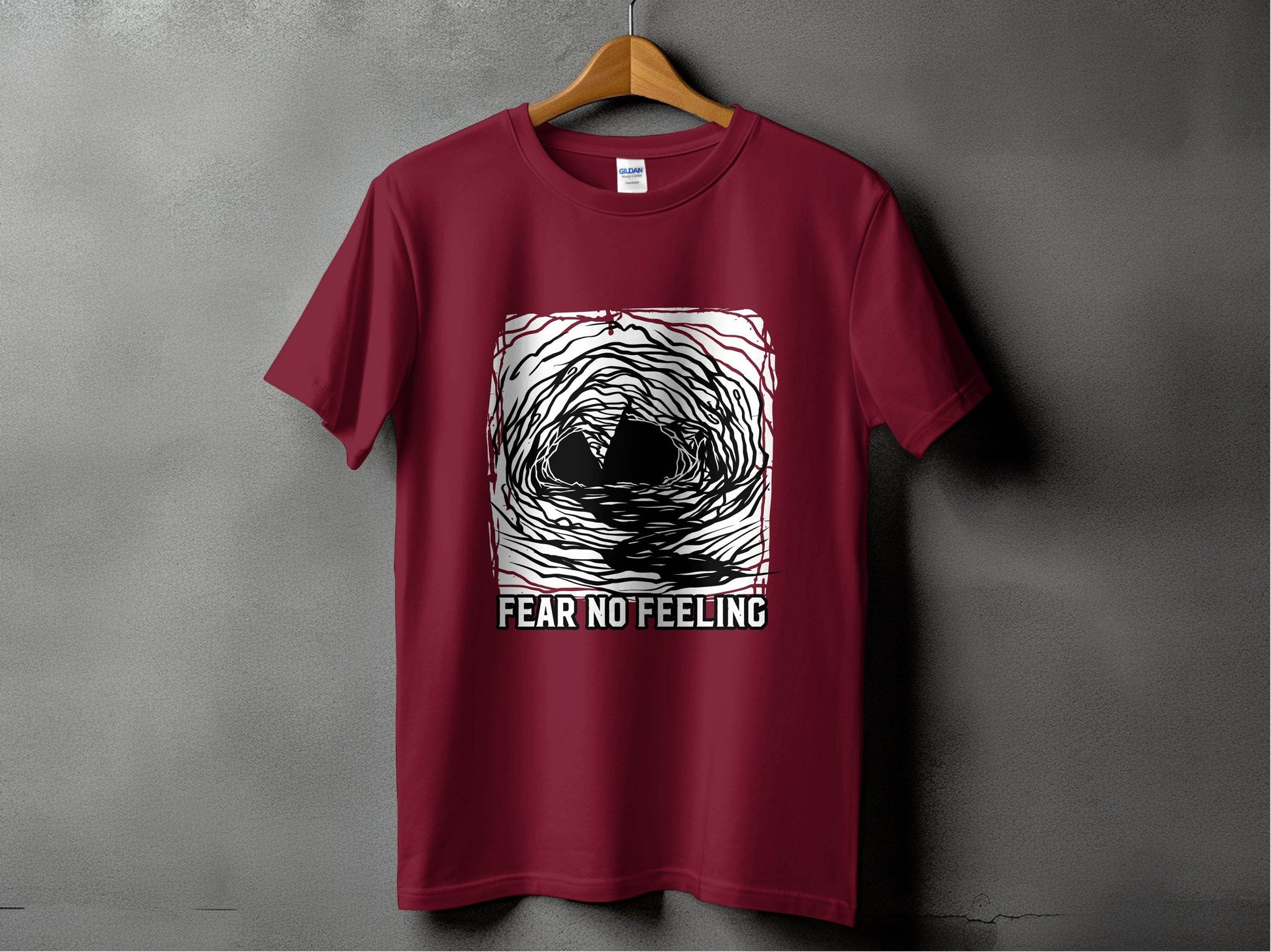 Fear No Feeling Artistic Graphic T-Shirt - Design & Vybe