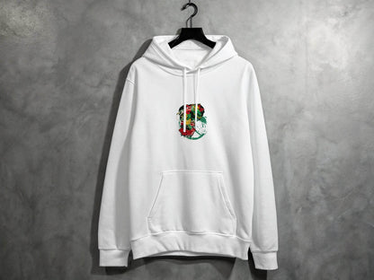 Dragon Tattoo Design with Flower Illustration Graphic Hoodie - Design & Vybe