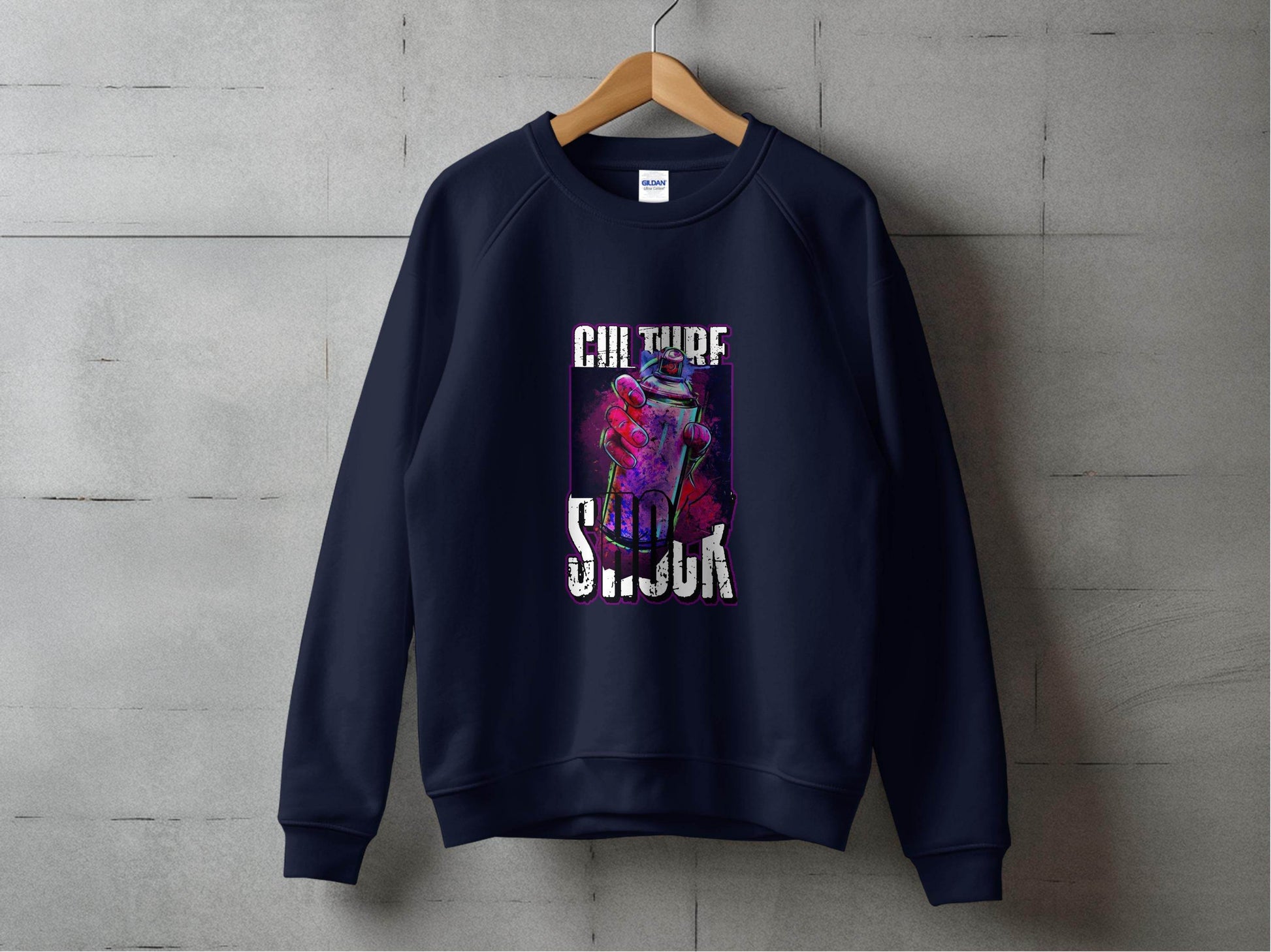 Culture Shock Spray Paint Art Cool Style Sweater - Design & Vybe