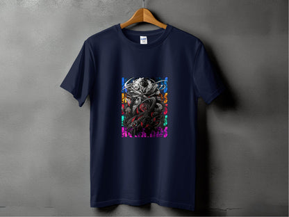 Complex Creature Design with Colorful Accents Premium T-Shirt - Design & Vybe