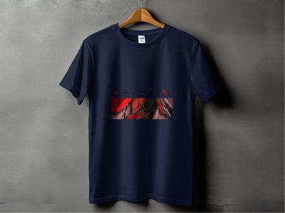 Chainsaw Man Japanese Text Red and Black Design T-Shirt - Design & Vybe