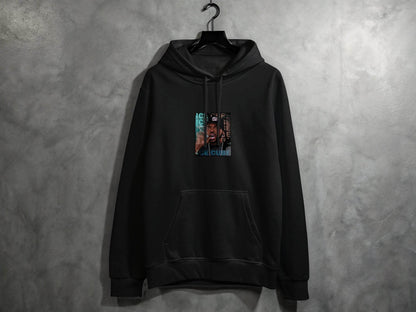 Ice Cube Smoking Cigar with Chain Portrait Art Hoodie - Design & Vybe