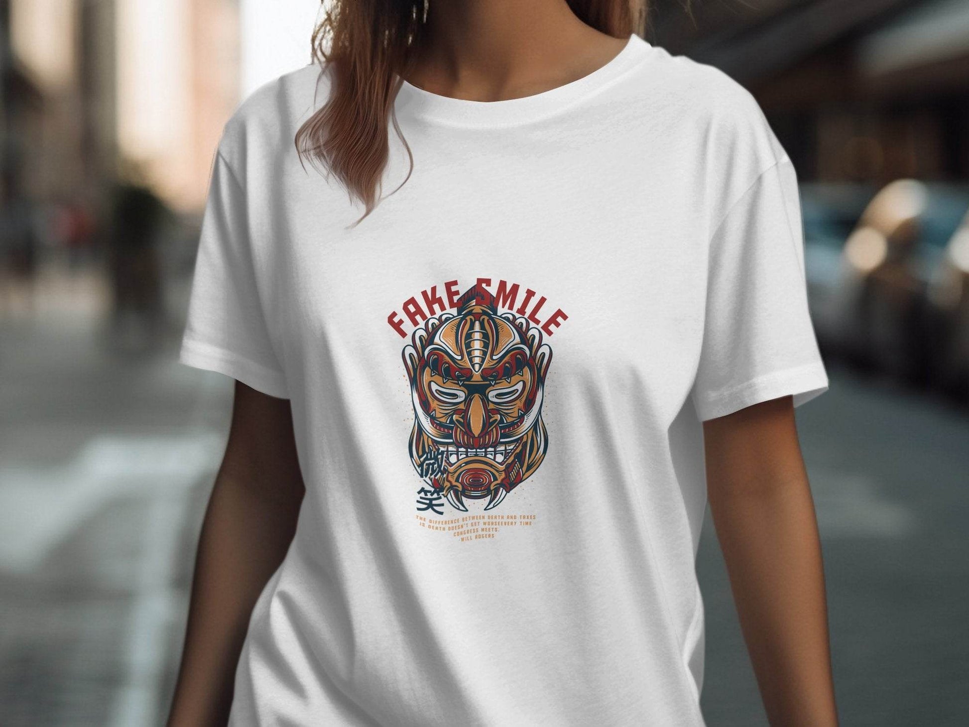 Fake Smile Graphic Illustration Design for Unisex T-Shirt - Design & Vybe