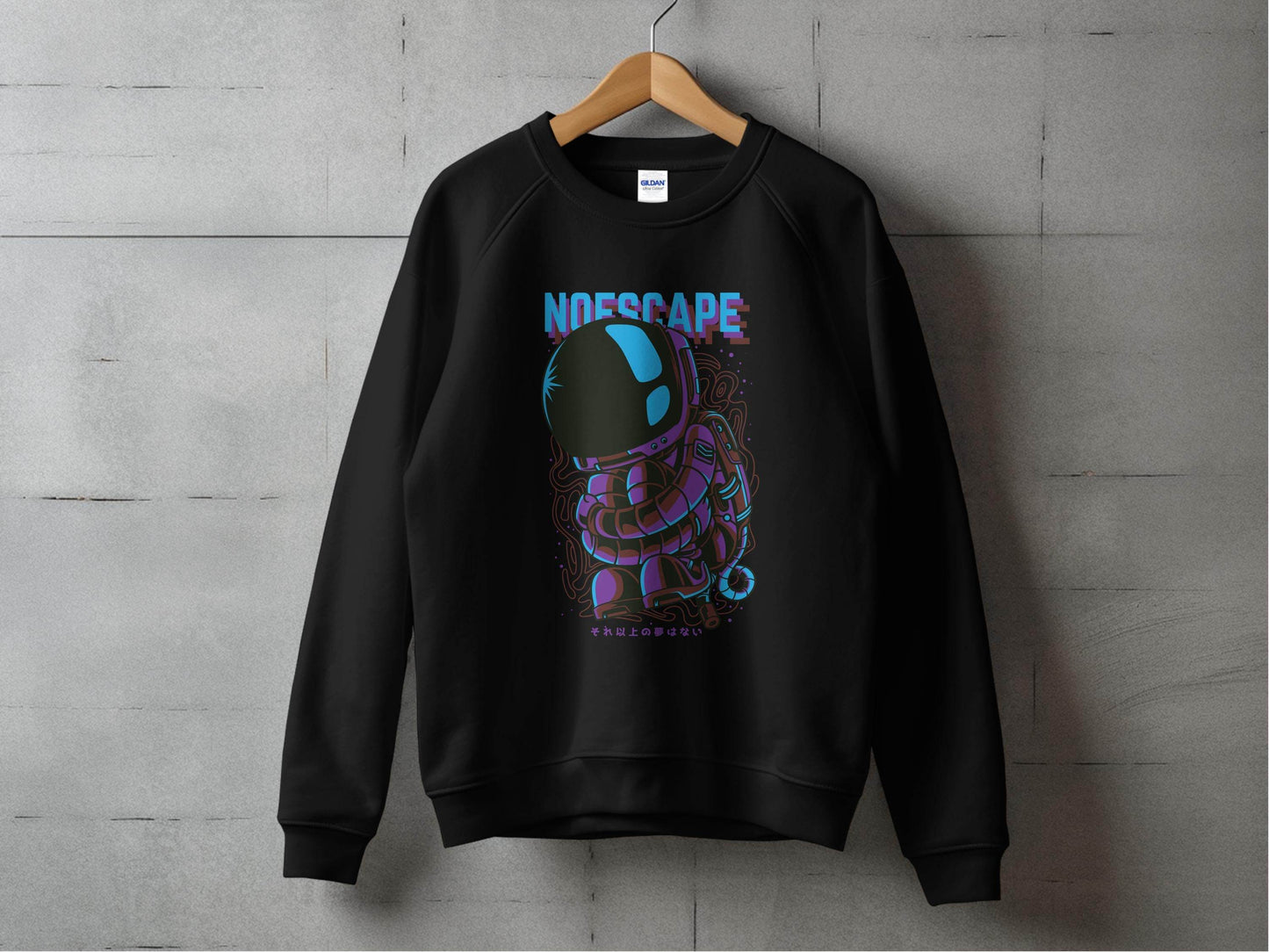 No Escape Spaceman Illustration Graphic Sweater - Design & Vybe