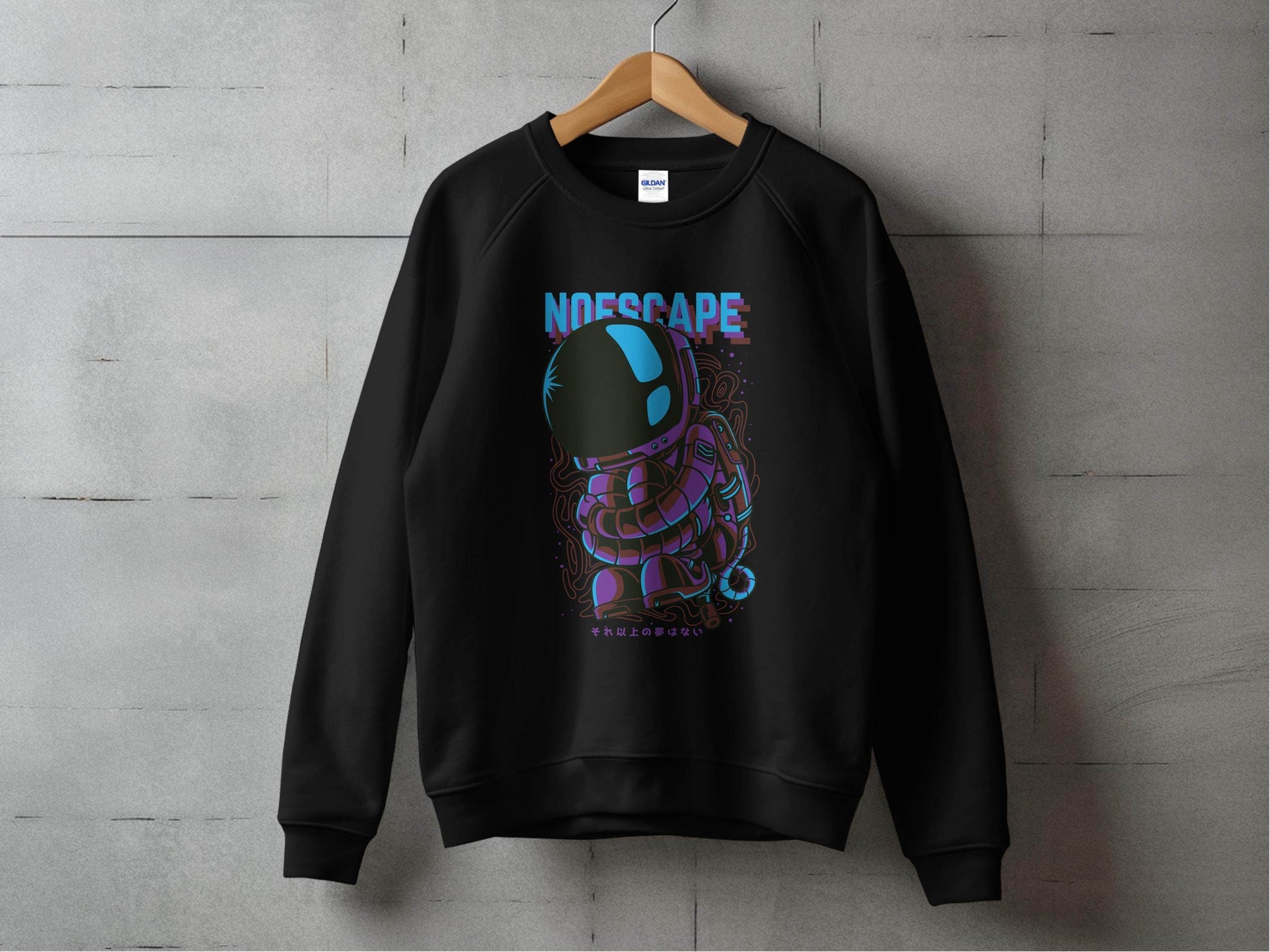 No Escape Spaceman Illustration Graphic Sweater - Design & Vybe
