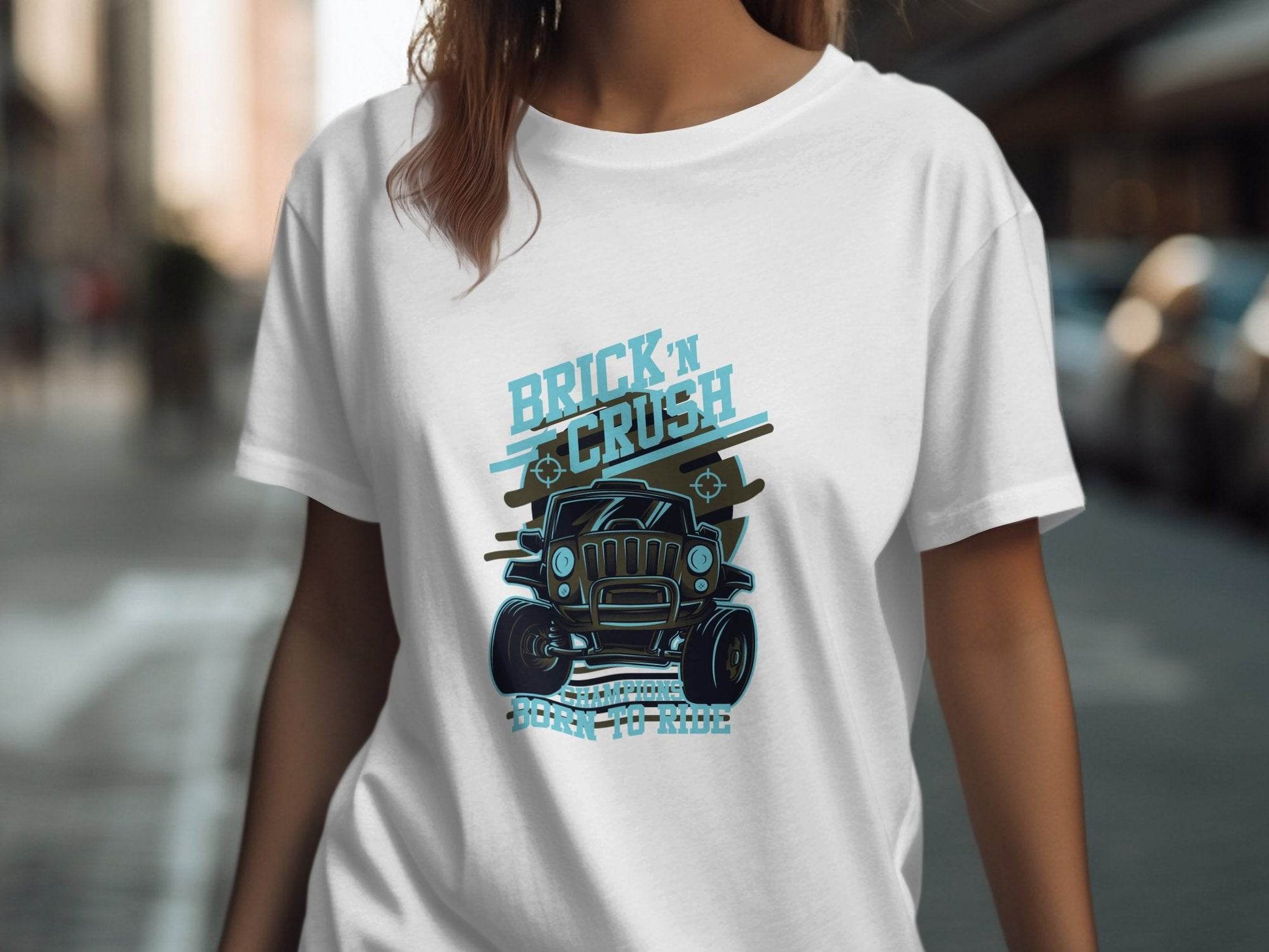 Brick n Crush Champions Born to Ride Graphic T-Shirt - Design & Vybe