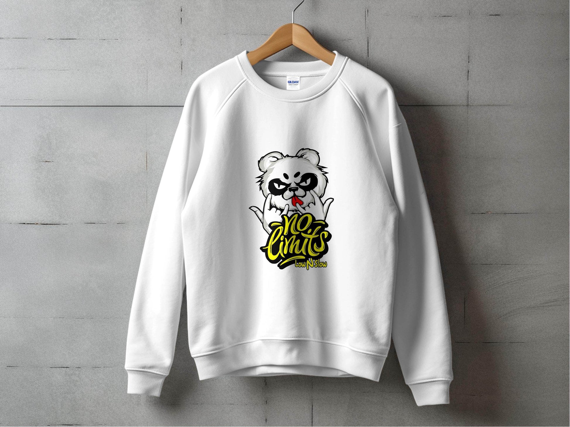 No Limits with Cool Panda Low N Slow Graphic Hoodie - Design & Vybe