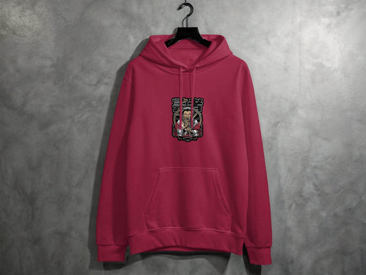 Japanese Geisha with Money Runs Vntns Hustle Print Hoodie - Design & Vybe