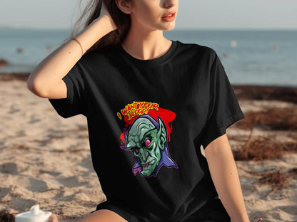 I Want Your Blood Vampire Head Horror Graphic T-Shirt - Design & Vybe