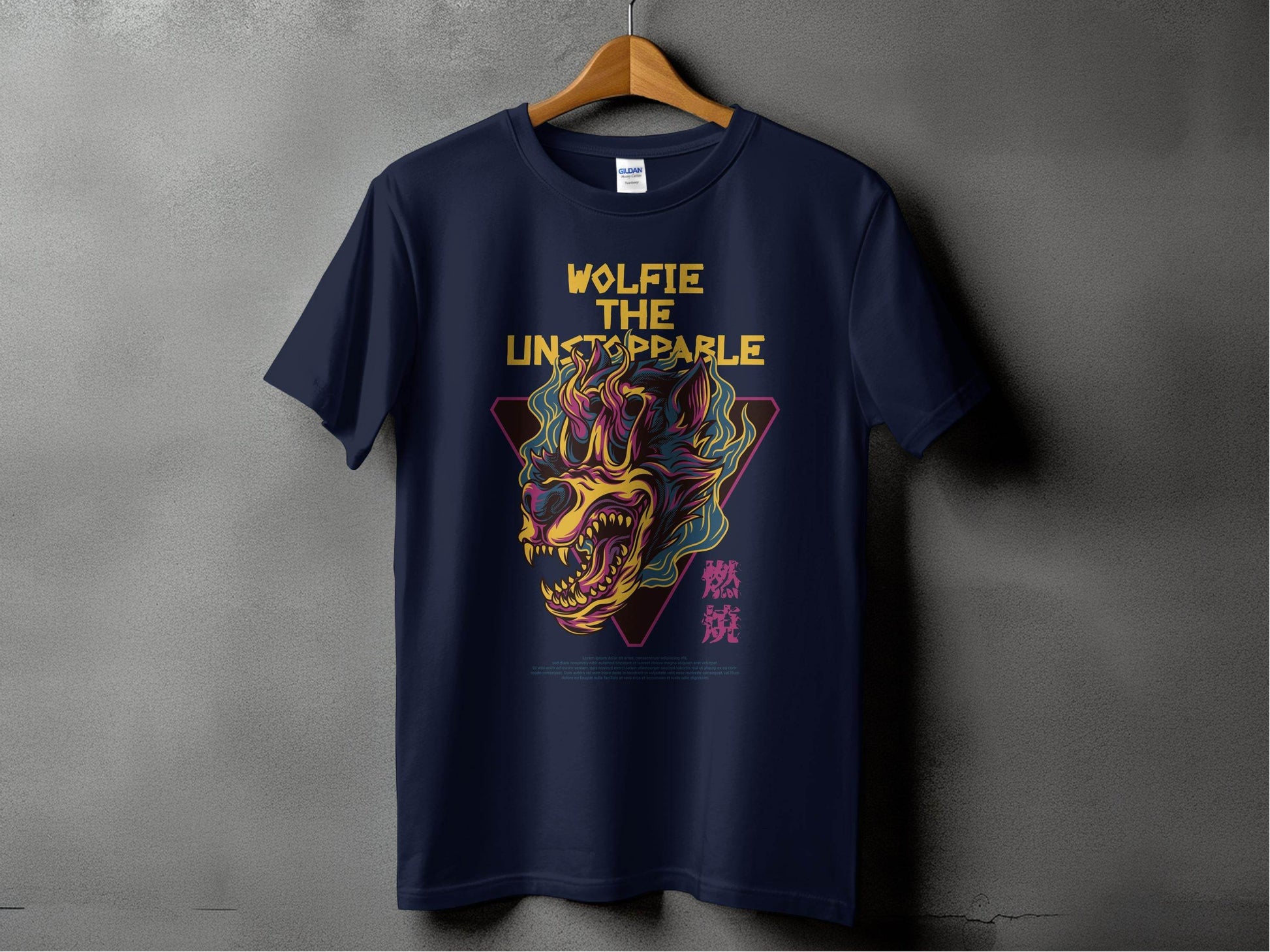 Wolfie The Unstoppable Graphic Design Cool T-Shirt - Design & Vybe