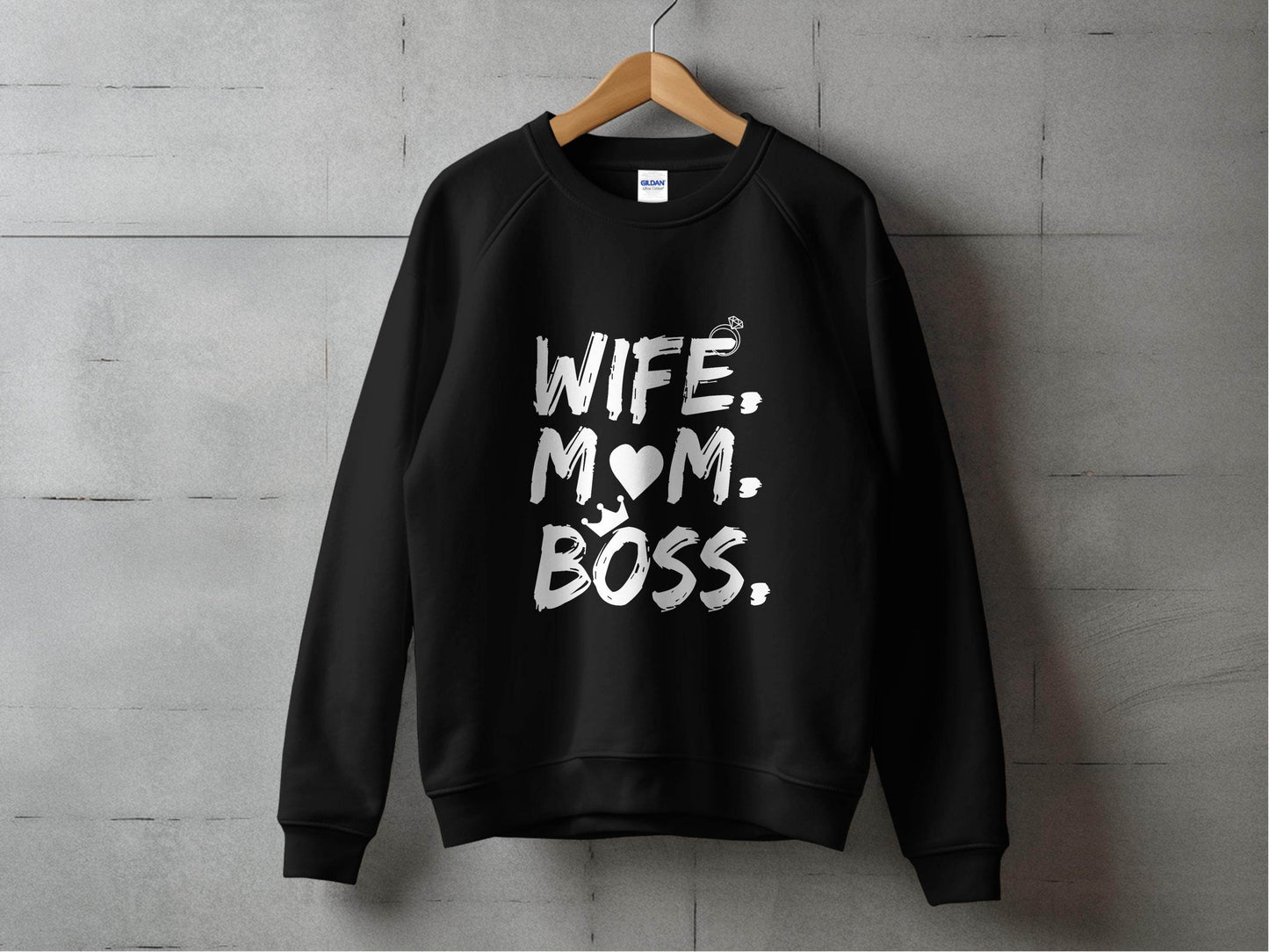Wife Mom Boss Superwoman Design For Queens Sweater - Design & Vybe