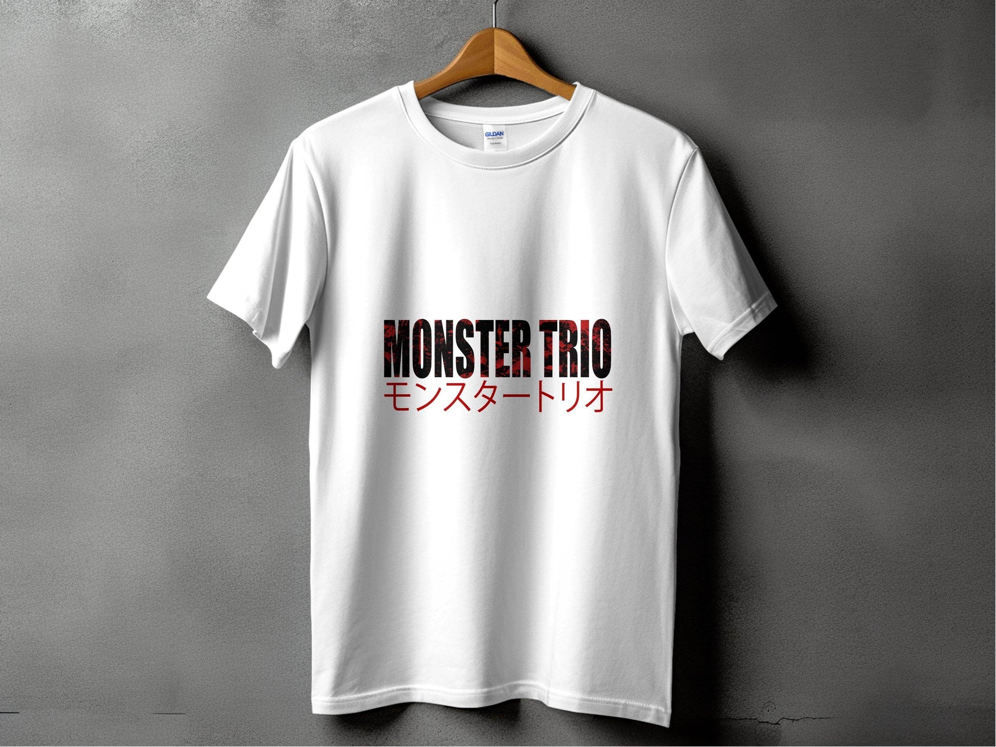 Monster Trio Japanese Text Design Fan Apparel T-Shirt - Design & Vybe