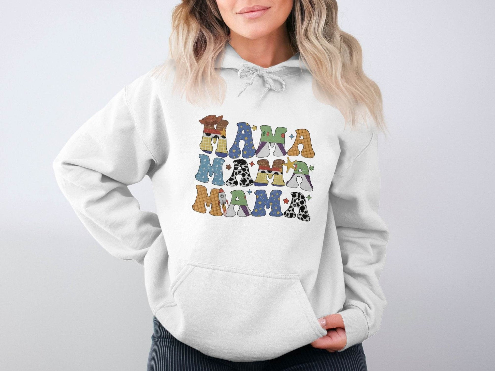 Colorful Mama Letters Cute Family Mama Life Hoodie - Design & Vybe